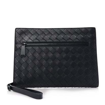 Bottega Veneta Calfskin Intrecciato Document Case Black 1 of 10