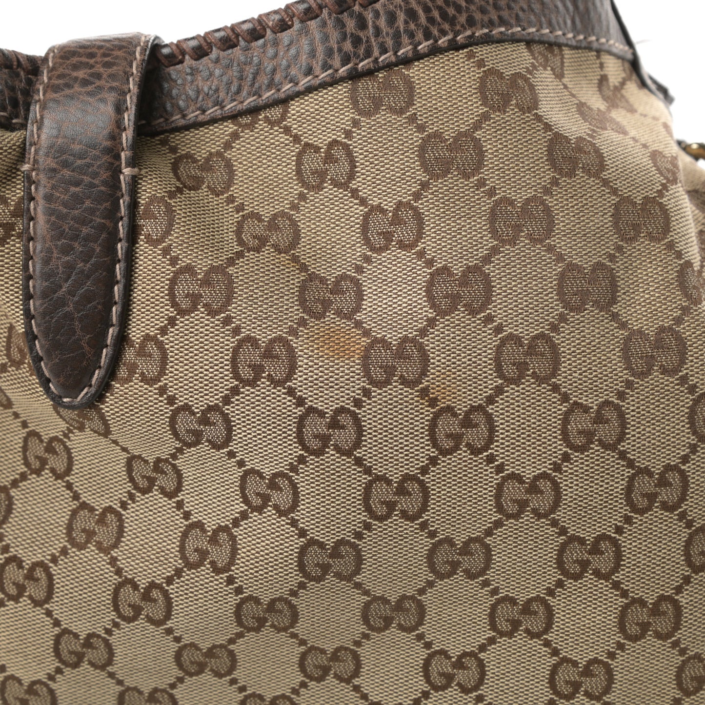 Monogram Large New Jackie Shoulder Bag Dark Brown
