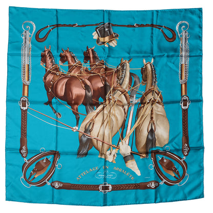 Hermes Silk Attelage En Arbalete Scarf 90 2 of 6
