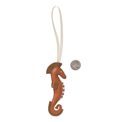 Hermes Milo Lambskin Hippo Bag Charm Gold Kraft Craie 2 of 3