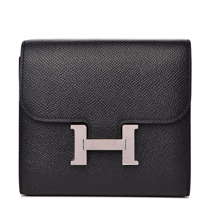 Hermes Epsom Constance Short Wallet Black 1 of 6