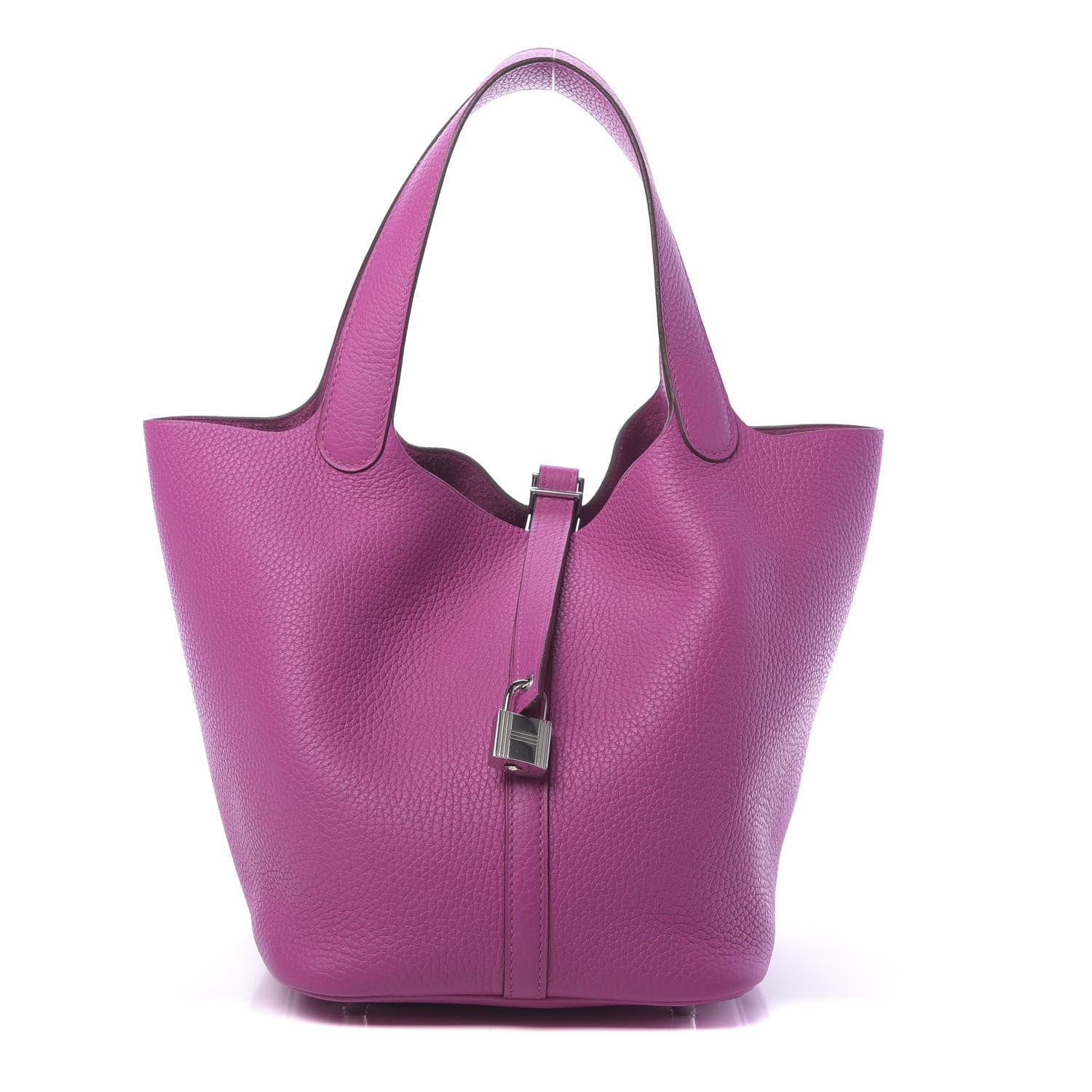 Hermes Taurillon Clemence Picotin Lock 22 MM Magnolia 1 of 11
