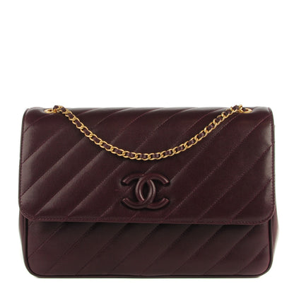 Chanel Lambskin Quilted Coco Vintage Jumbo Flap Purple 1 of 8