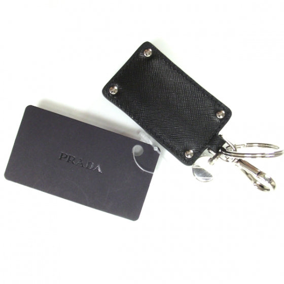 Prada Saffiano Portachiavi Key Ring Black 2 of 5