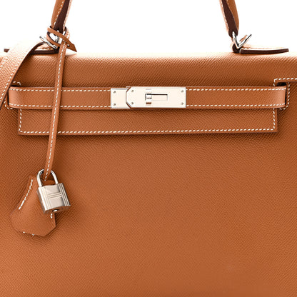 Hermes Epsom Kelly Sellier 28 Gold 8 of 11