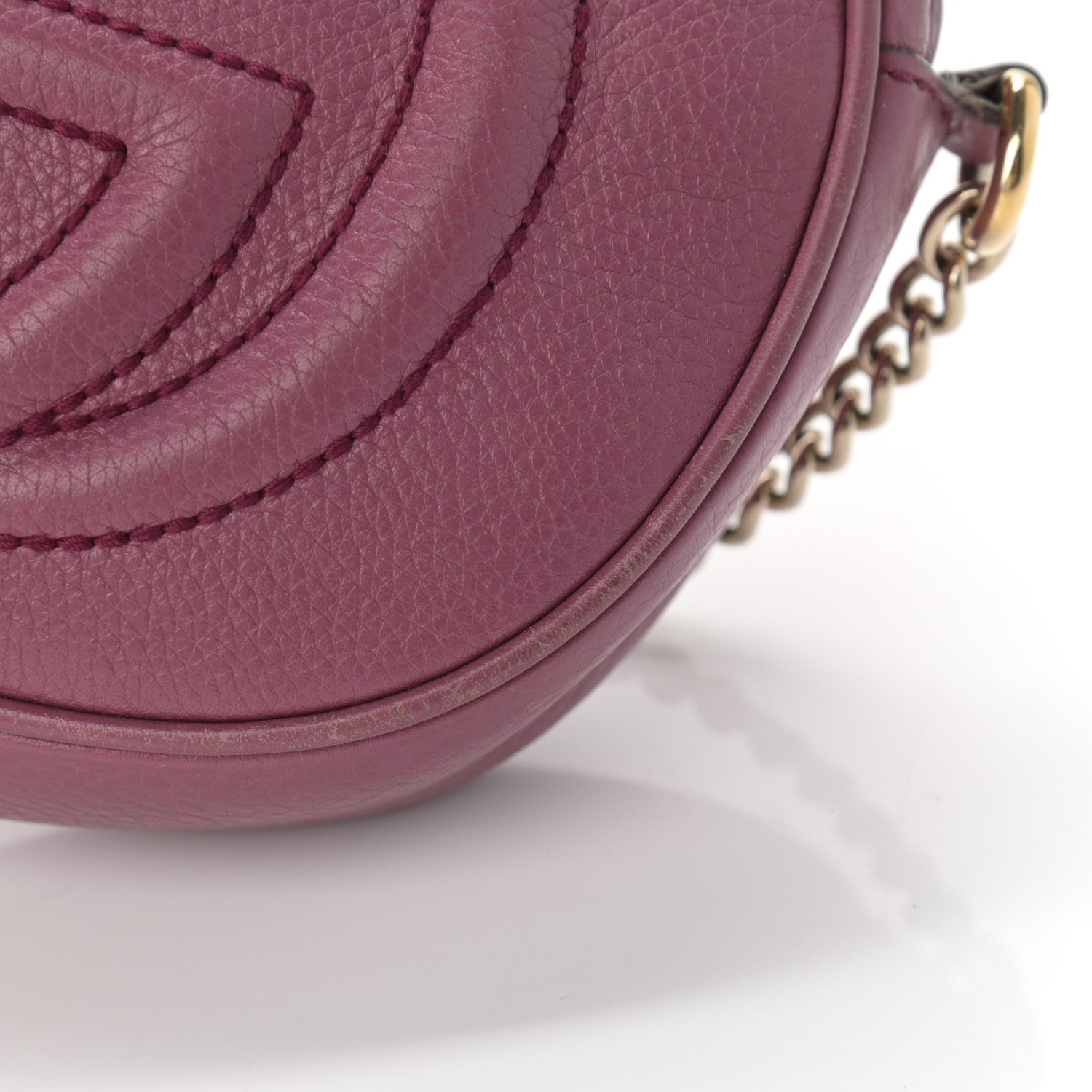 Gucci Cellarius Calfskin Mini Soho Chain Bag Peonia Flower 11 of 16