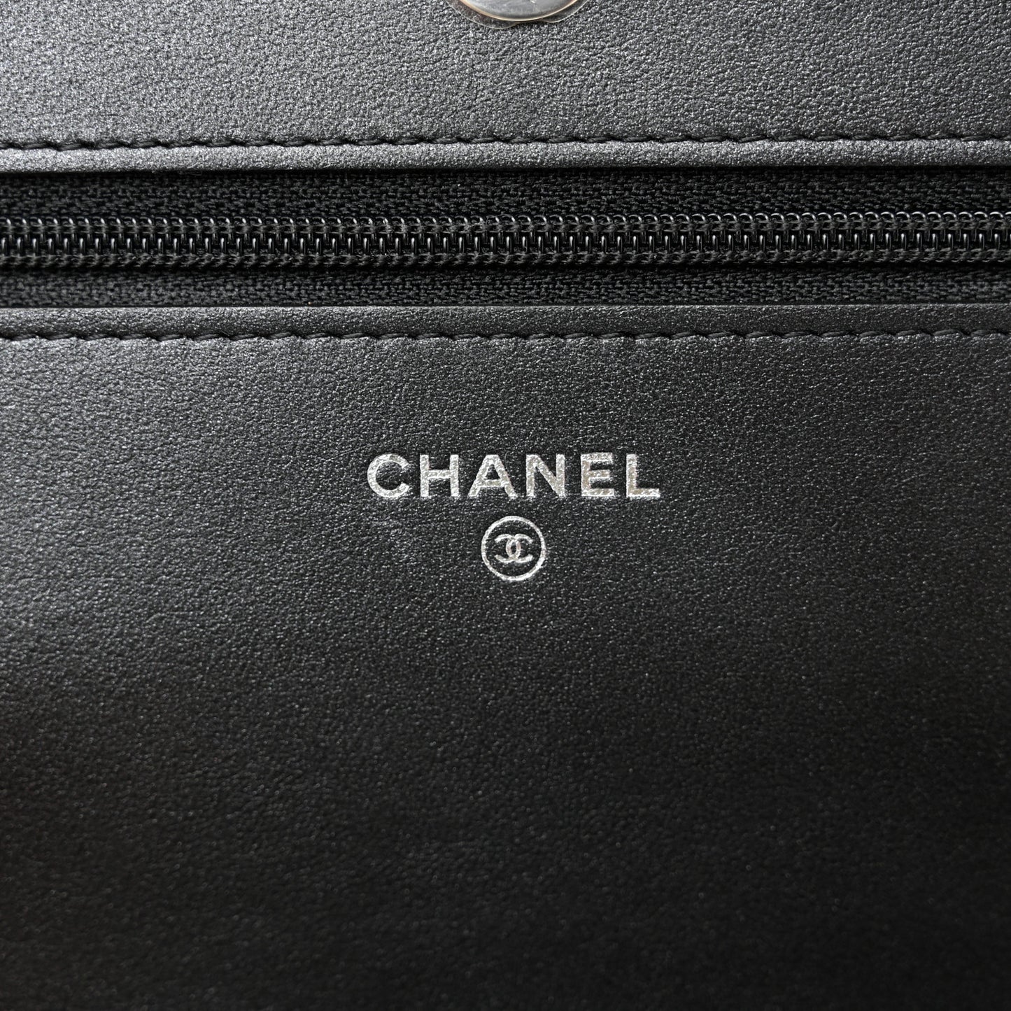Caviar Quilted Vintage Mademoiselle Wallet On Chain WOC Black