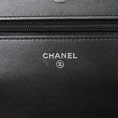 Chanel Caviar Quilted Vintage Mademoiselle Wallet On Chain WOC Black 6 of 14