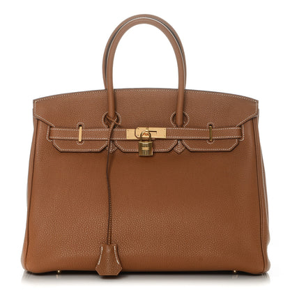 Hermes Togo Birkin 35 Gold 1 of 23