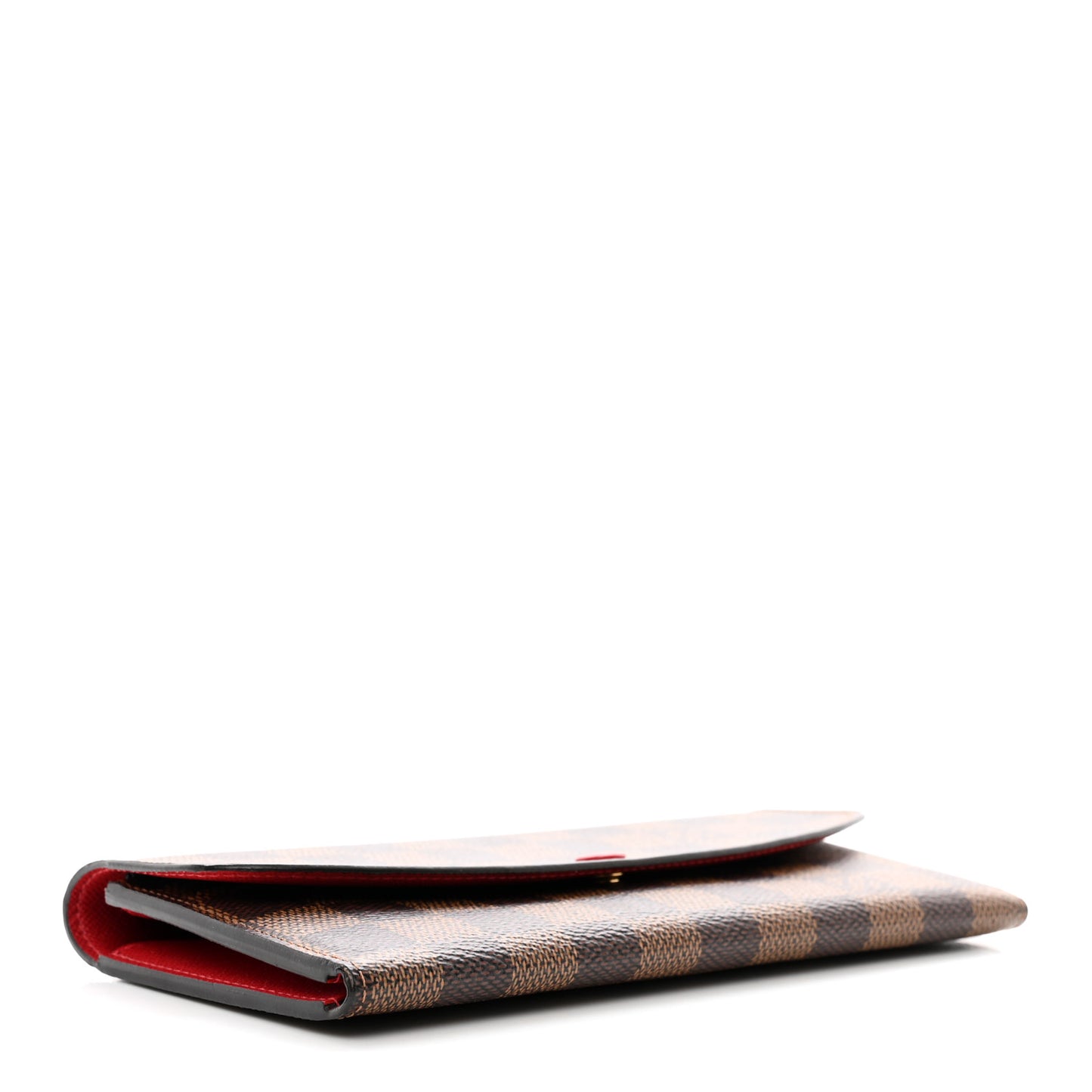 Damier Ebene Emilie Wallet Red