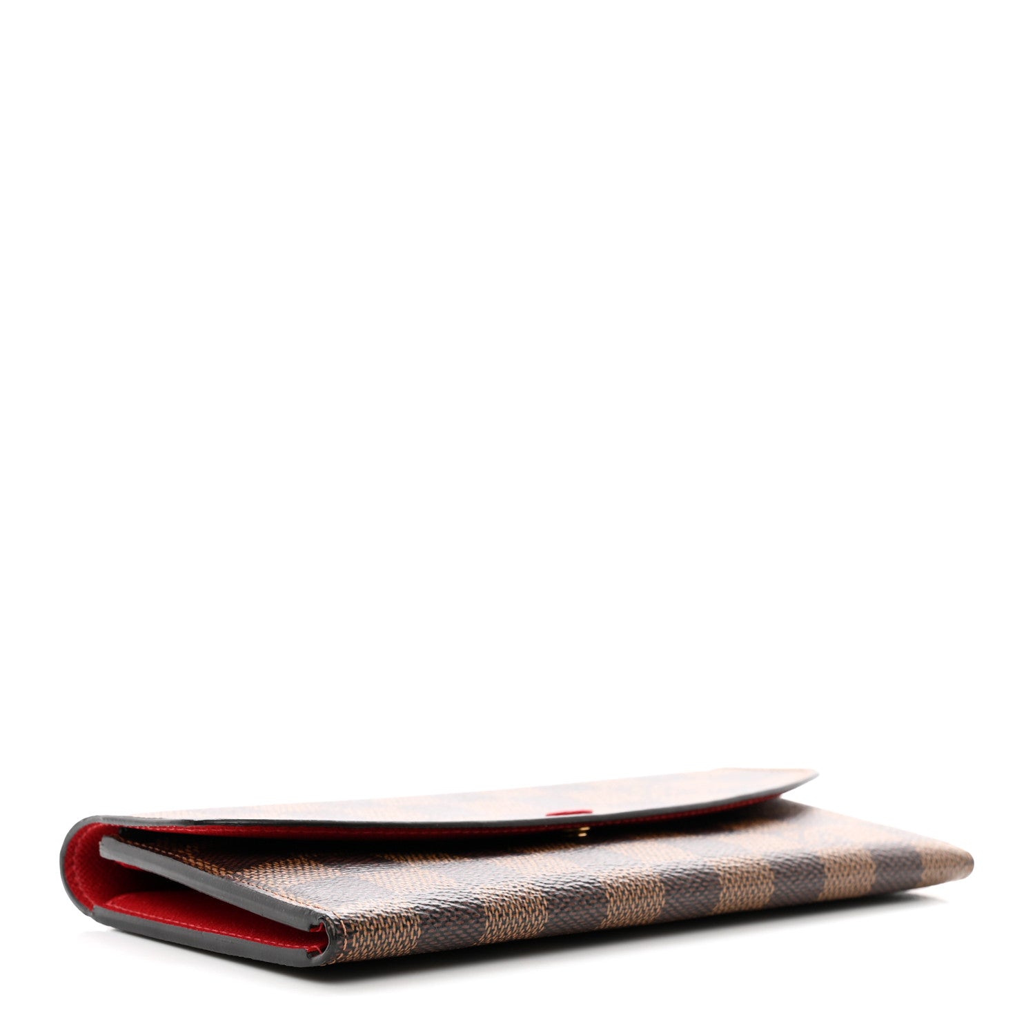 Louis Vuitton Damier Ebene Emilie Wallet Red 4 of 9