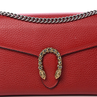 Gucci Calfskin Mini Dionysus Chain Wallet Hibiscus Red 7 of 12