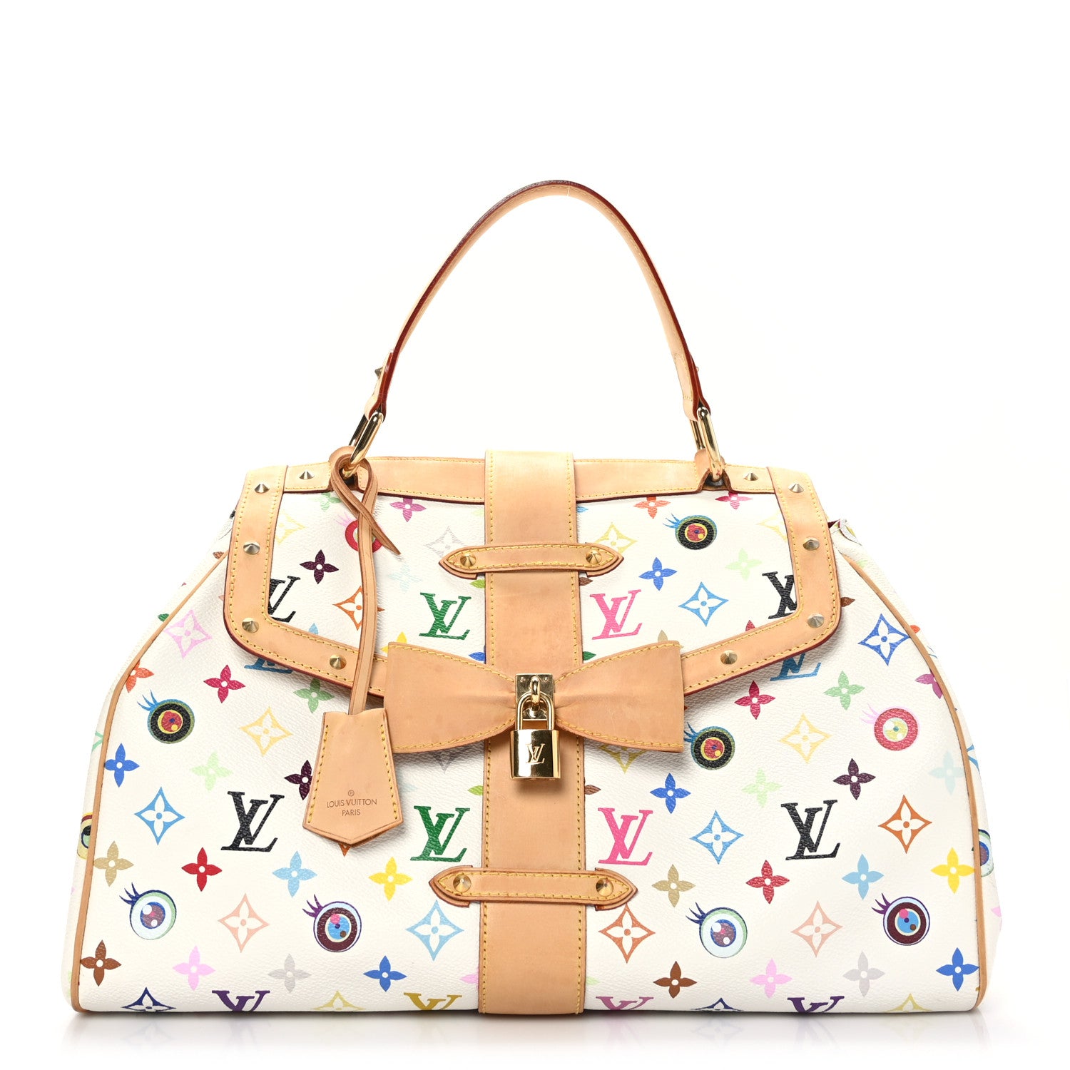 Louis Vuitton Monogram Multicolor Murakami Eye Love You White 1 of 8