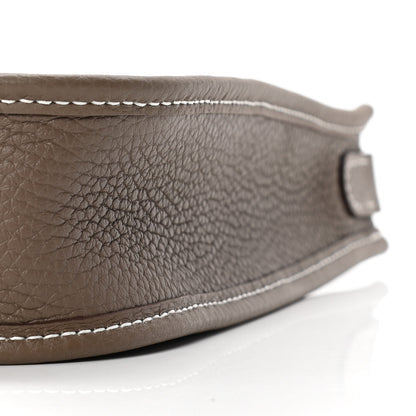 Hermes Taurillon Clemence Amazone Evelyne TPM Etoupe Bleu Indigo 7 of 8