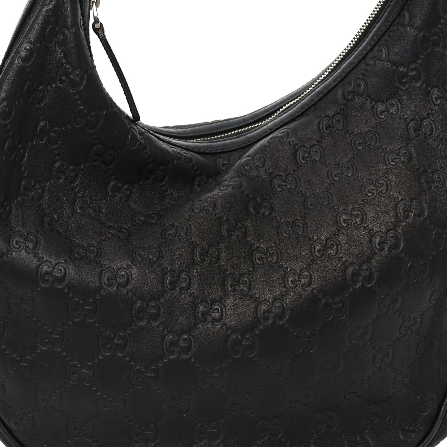 Guccissima Medium GG Twins Hobo Black