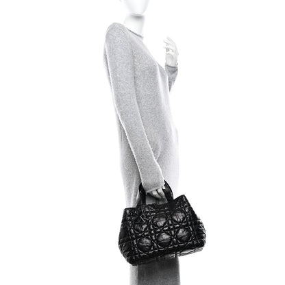 Christian Dior Crinkled Calfskin Macrocannage Small Toujours Black 2 of 13