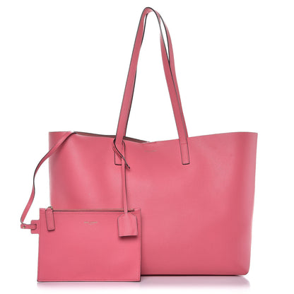 Saint Laurent Calfskin Large Shopping Tote Pale Rose 1 of 15