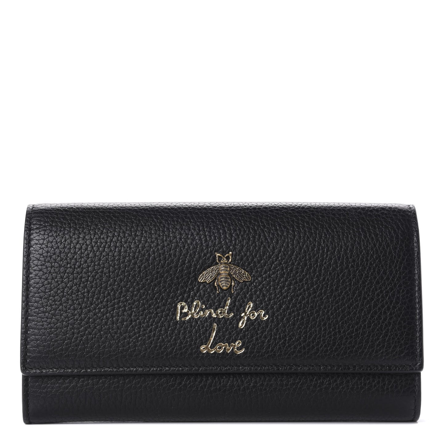 Calfskin Animalier Continental Wallet Black