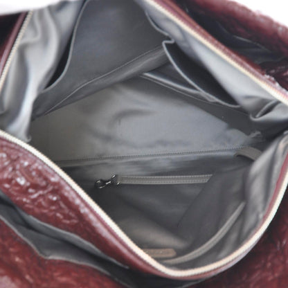 Chanel Vinyl Rock in Moscou Moscow Tote Burgundy 10 of 10