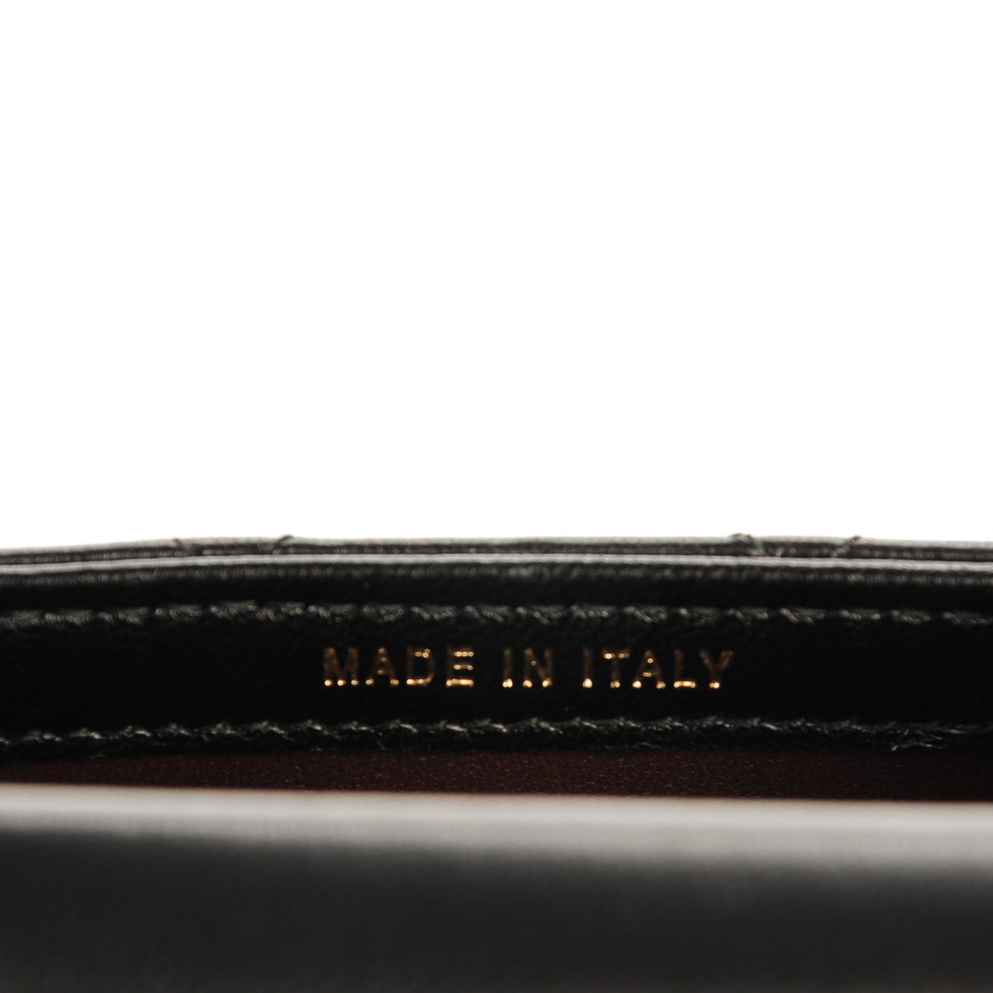 Lambskin Quilted Trendy CC Phone Holder Black