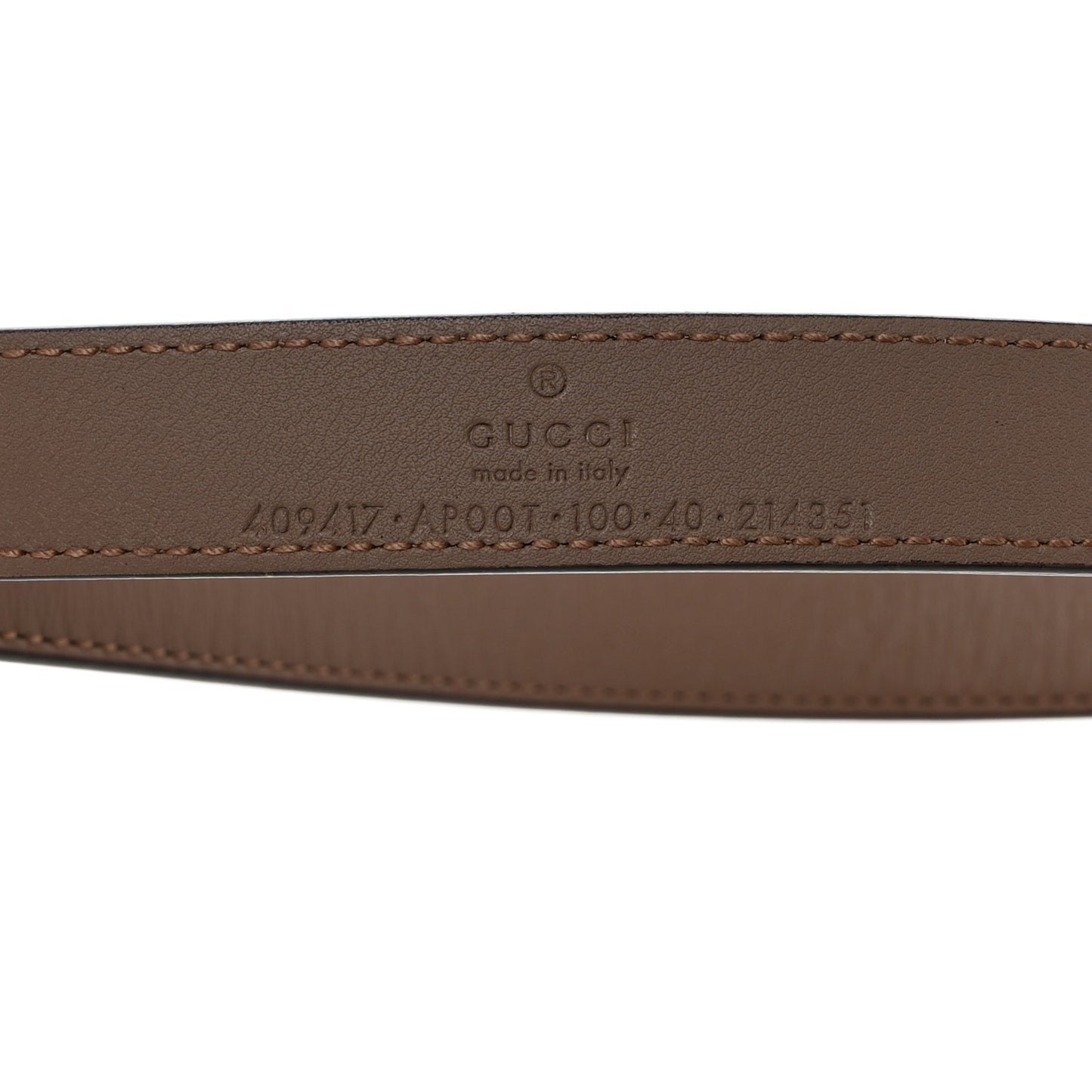 Calfskin Double G 20mm Belt 100 40 Porcelain Rose