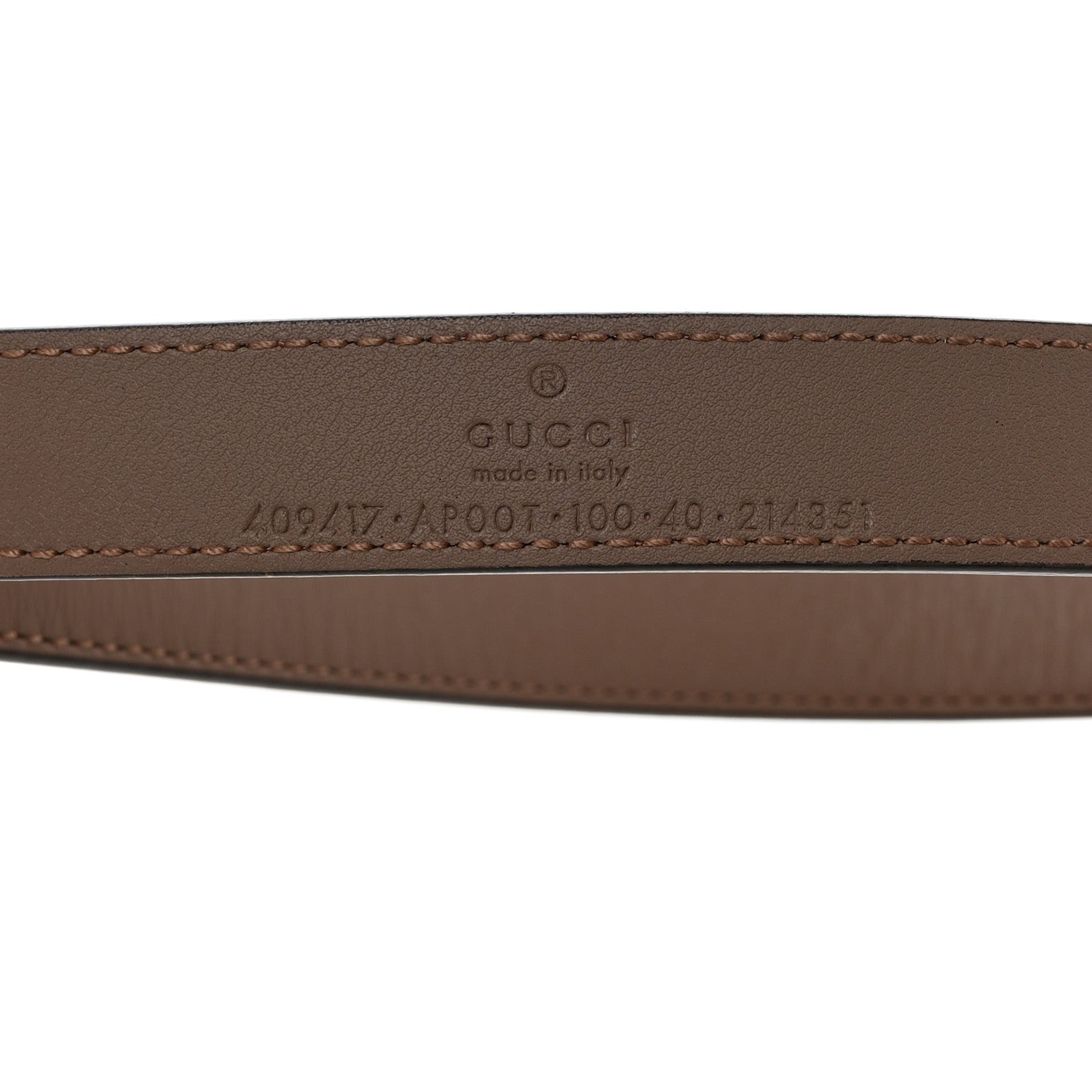Gucci Calfskin Double G 20mm Belt 100 40 Porcelain Rose 5 of 5