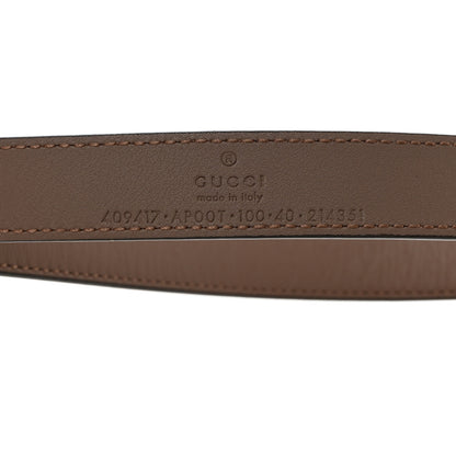 Gucci Calfskin Double G 20mm Belt 100 40 Porcelain Rose 5 of 5