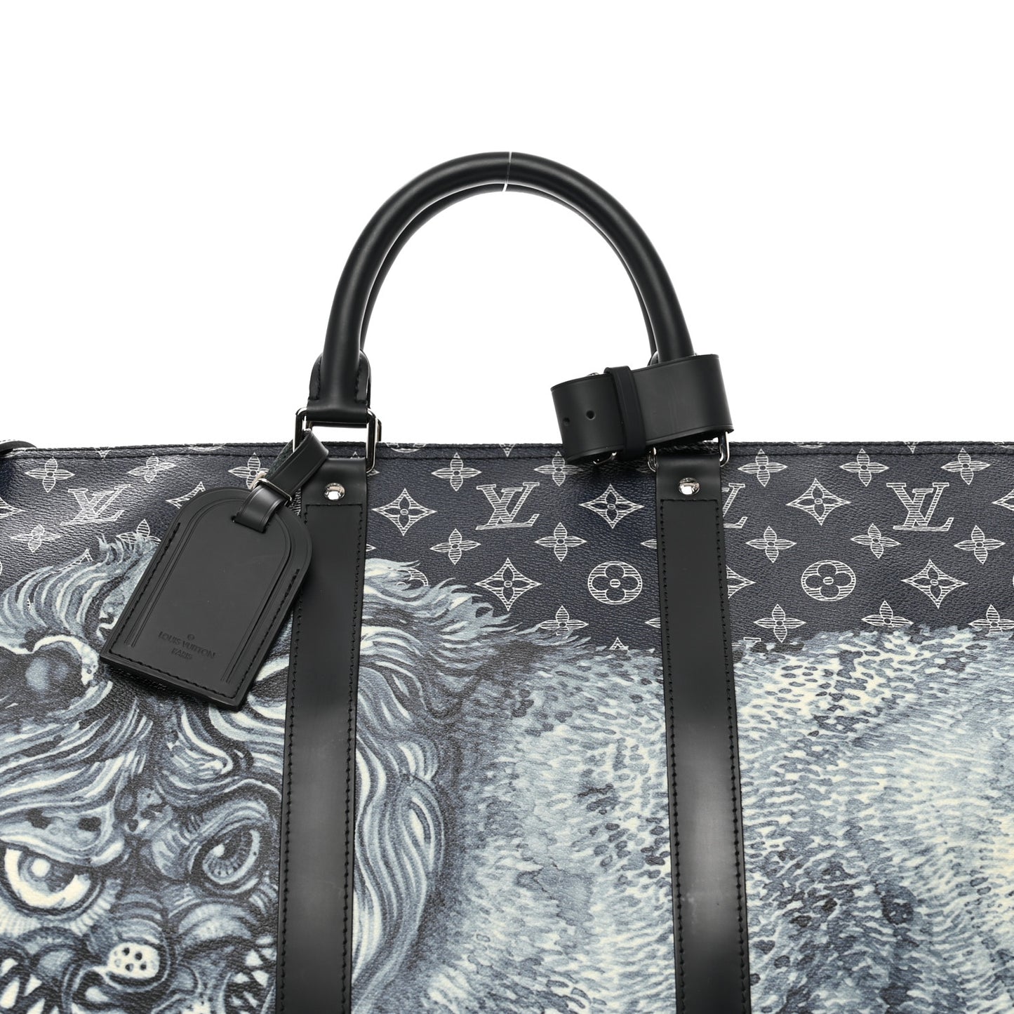 Savane Monogram Lion Chapman Keepall Bandouliere 55 Encre