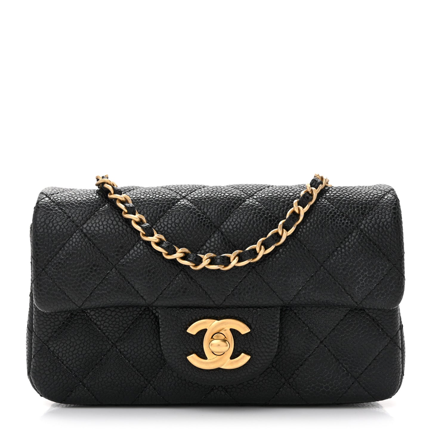 Caviar Quilted Extra Mini Flap Black