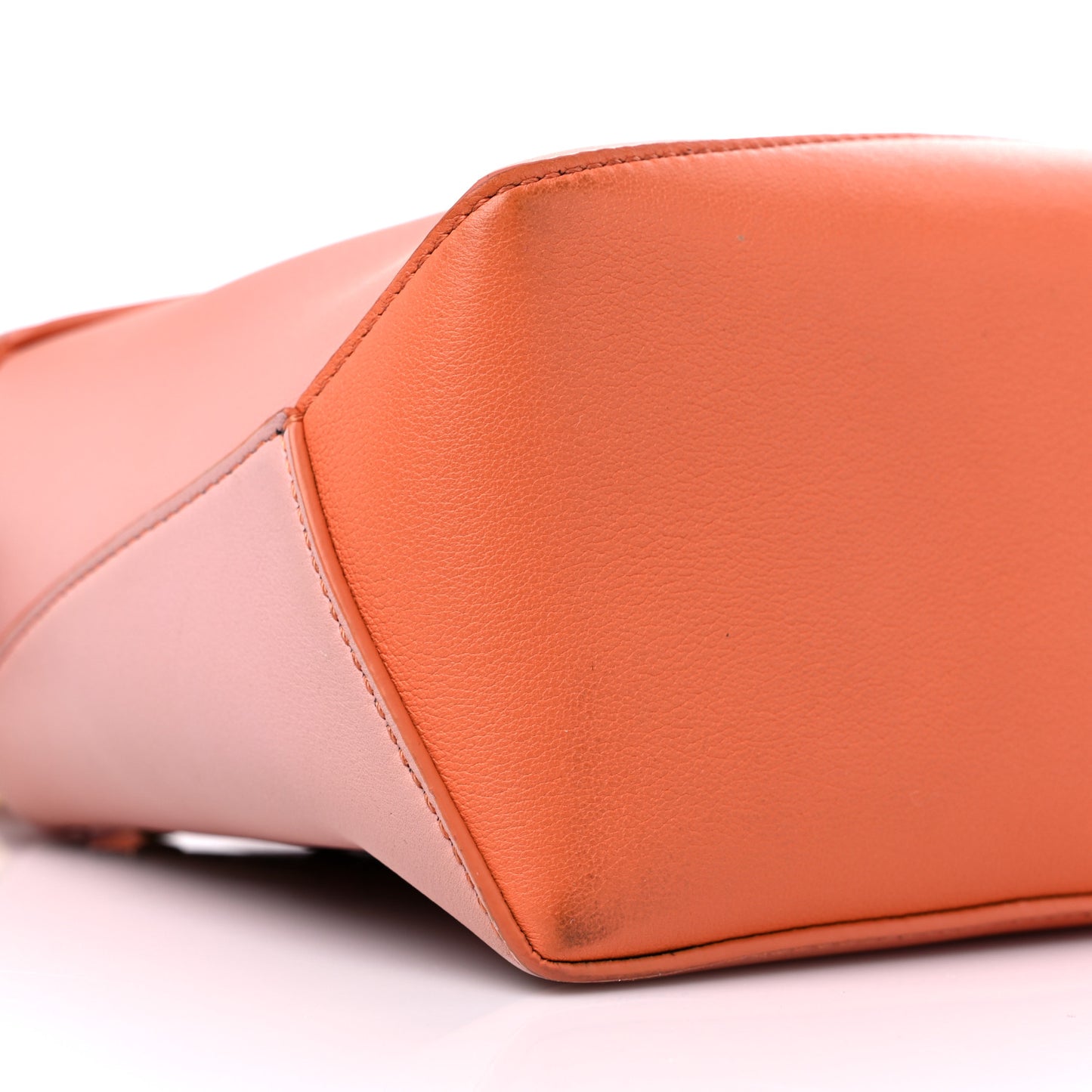 Calfskin Paula's Ibiza Degrade Mini Puzzle Bag Orange