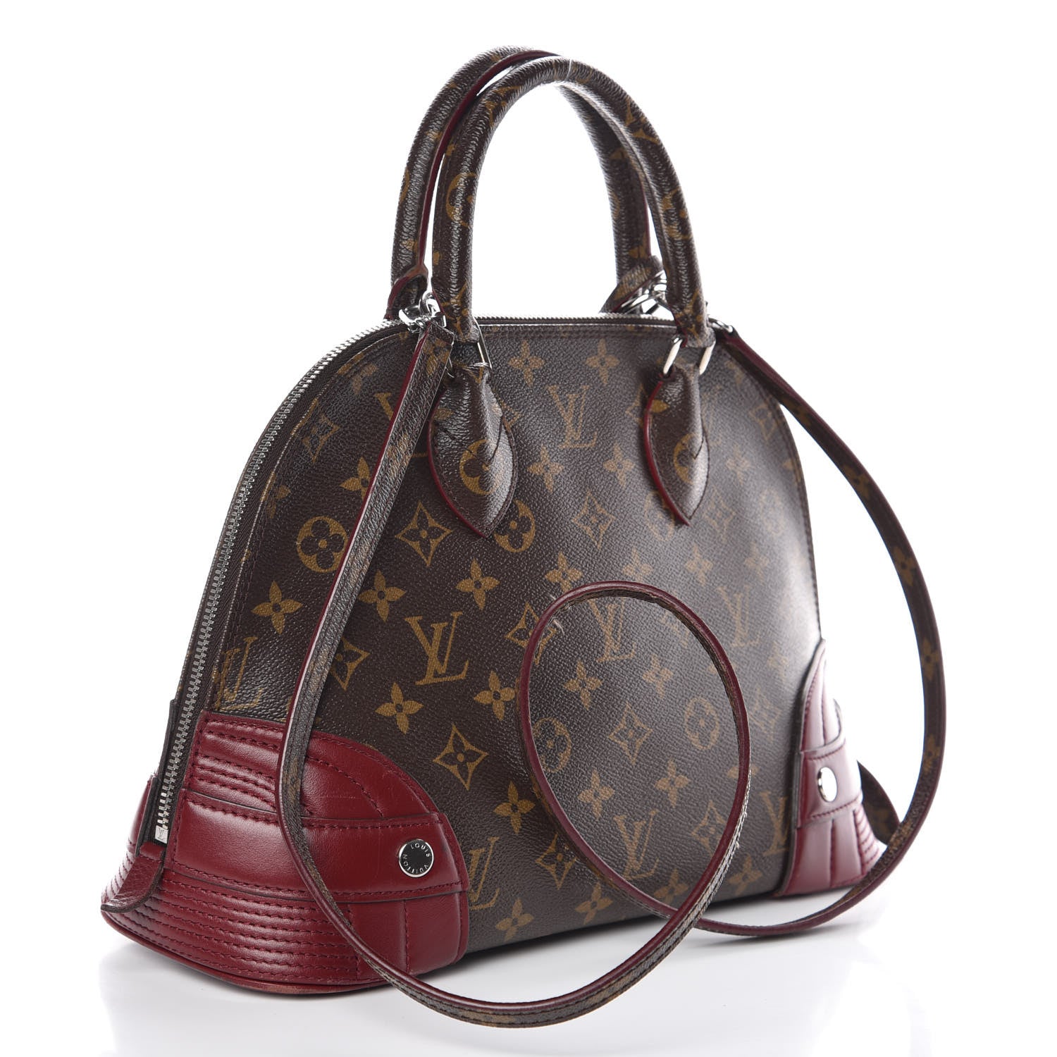 Louis Vuitton Monogram Shine Alma PM Bordeaux 3 of 18