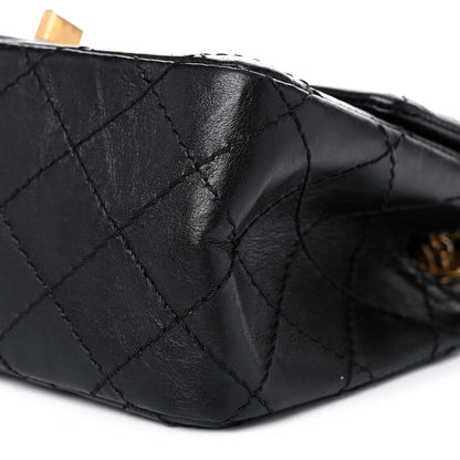 Chanel Aged Calfskin Quilted 2.55 Reissue Mini Flap Black 9 of 13