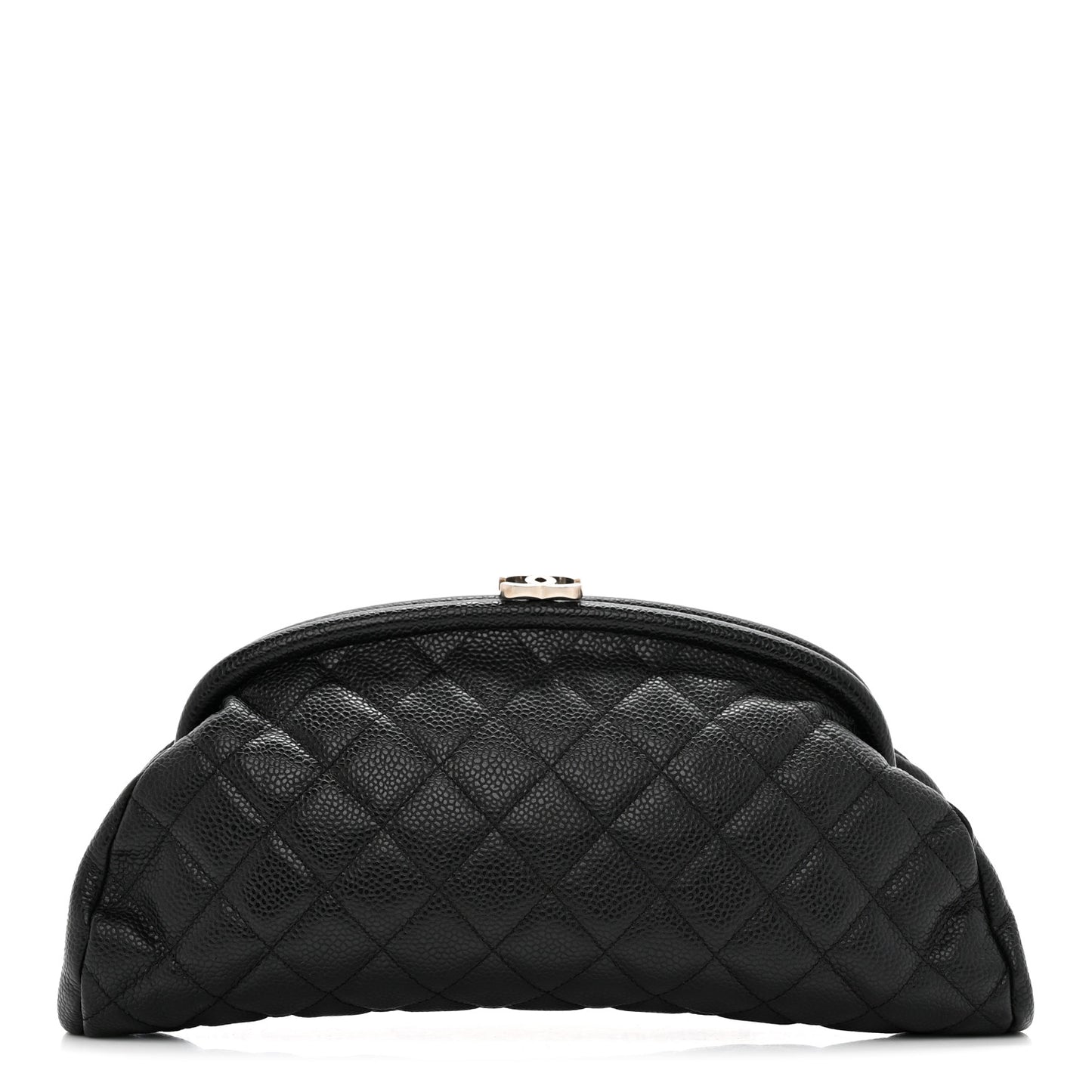 Caviar Quilted Timeless Clutch Black