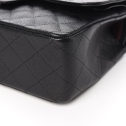 Chanel Caviar Quilted Jumbo Double Flap Black 10 of 13
