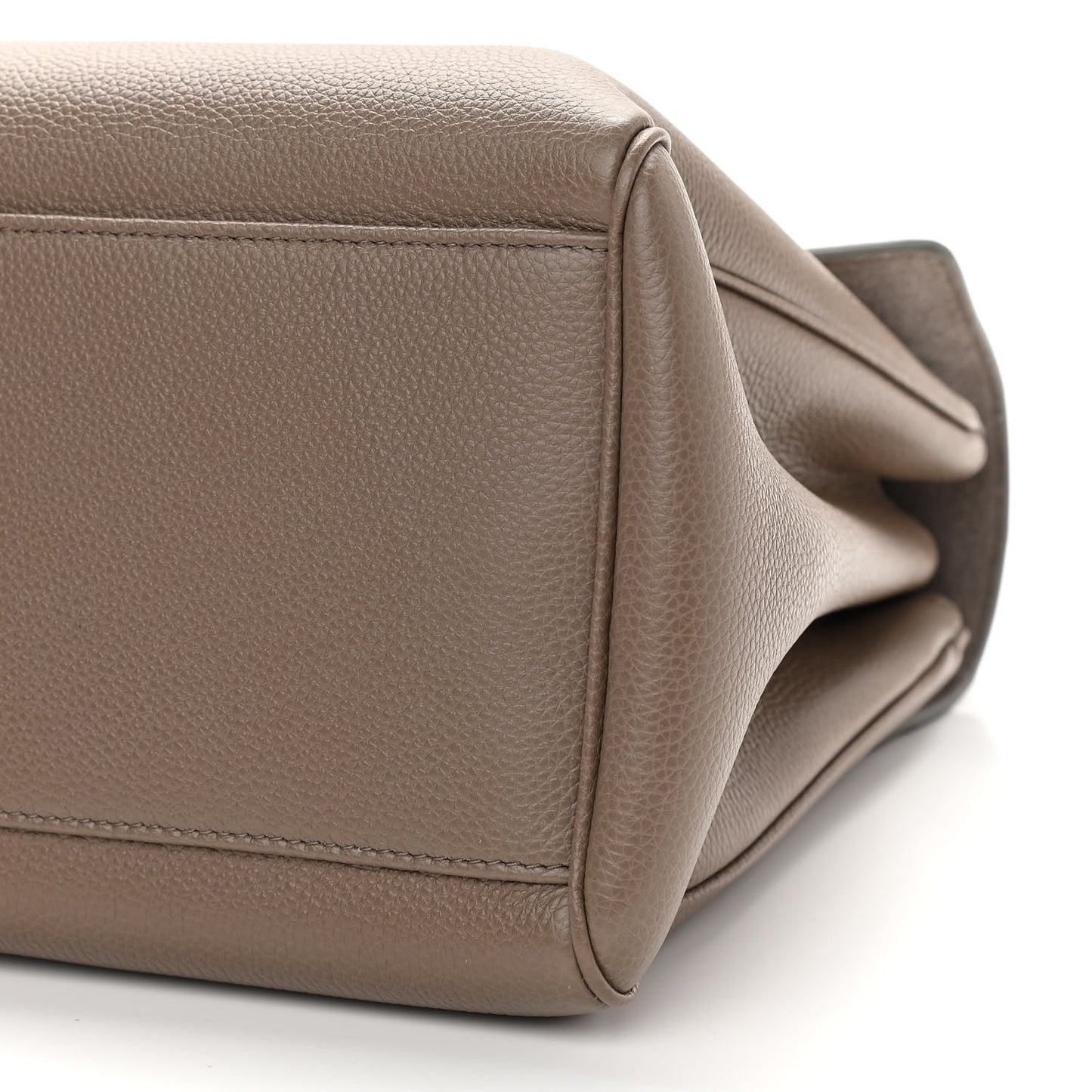 Grained Calfskin Medium Soft 16 Bag Beige