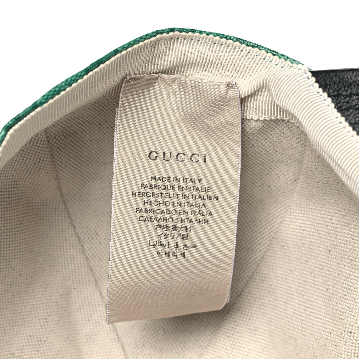 Gucci X ADIDAS Crystal Monogram Textured Dollar Calfskin Trefoil Embroidered Stefanos Baseball Hat New Shamarock Black 6 of 8