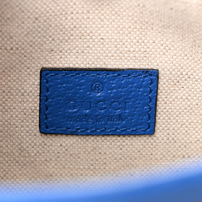 Gucci GG Supreme Monogram Mix Textured Dollar Calfskin Rhombus Inlay Crossbody Bag Beige Ebony Harvest Joy Blue 6 of 9