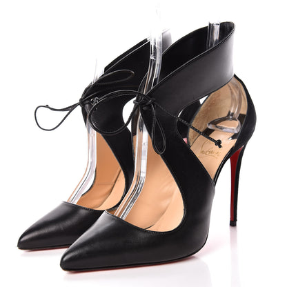 Christian Louboutin Suede Kid Ferme 100 Pumps 37.5 Black 3 of 12