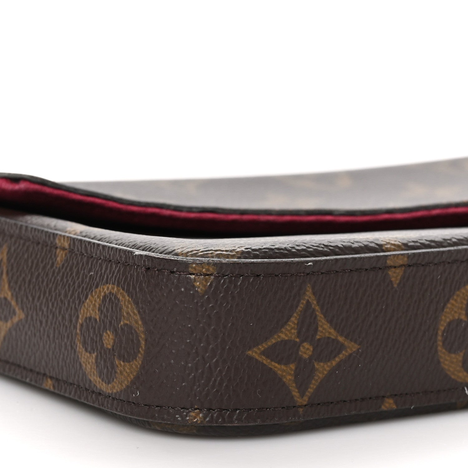 Louis Vuitton Monogram Pochette Felicie Chain Wallet Fuchsia 10 of 14