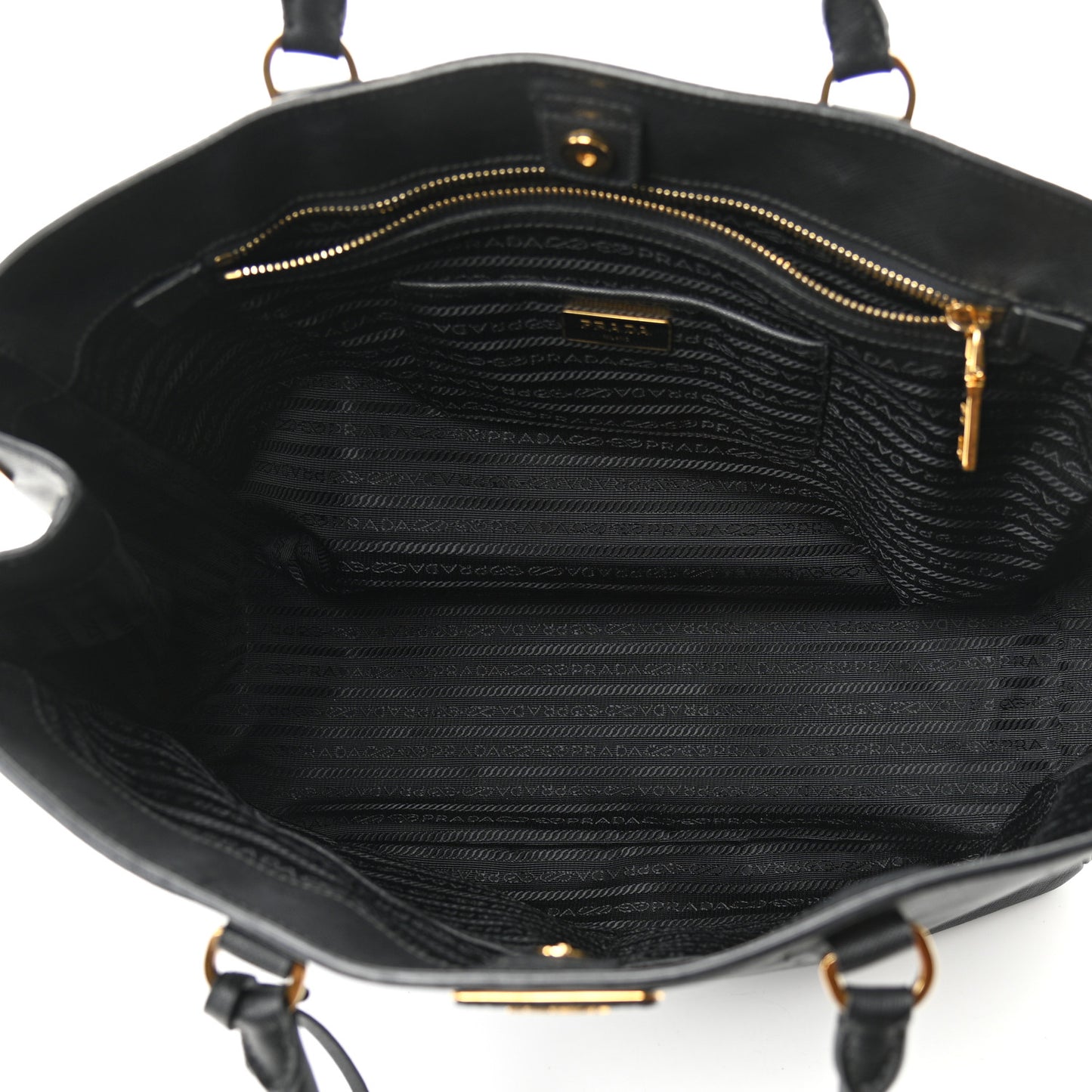 Saffiano Lux Large Tote Black