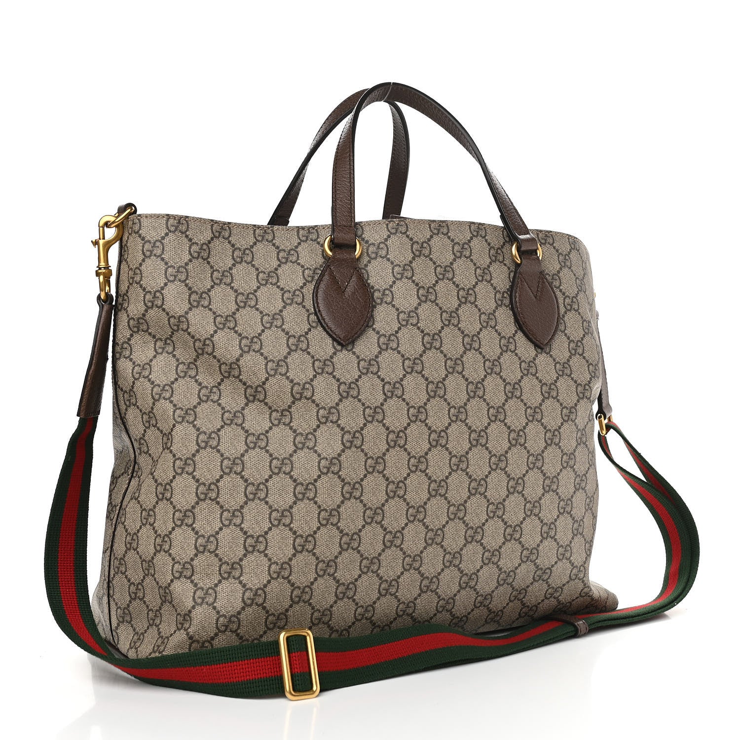 Gucci Soft GG Supreme Monogram Courrier Medium Crossbody Tote Beige New Acero 3 of 12