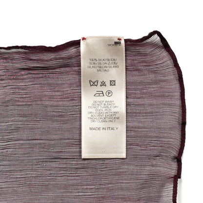 Burberry Silk Gauze Giant Check Scarf Claret 4 of 4