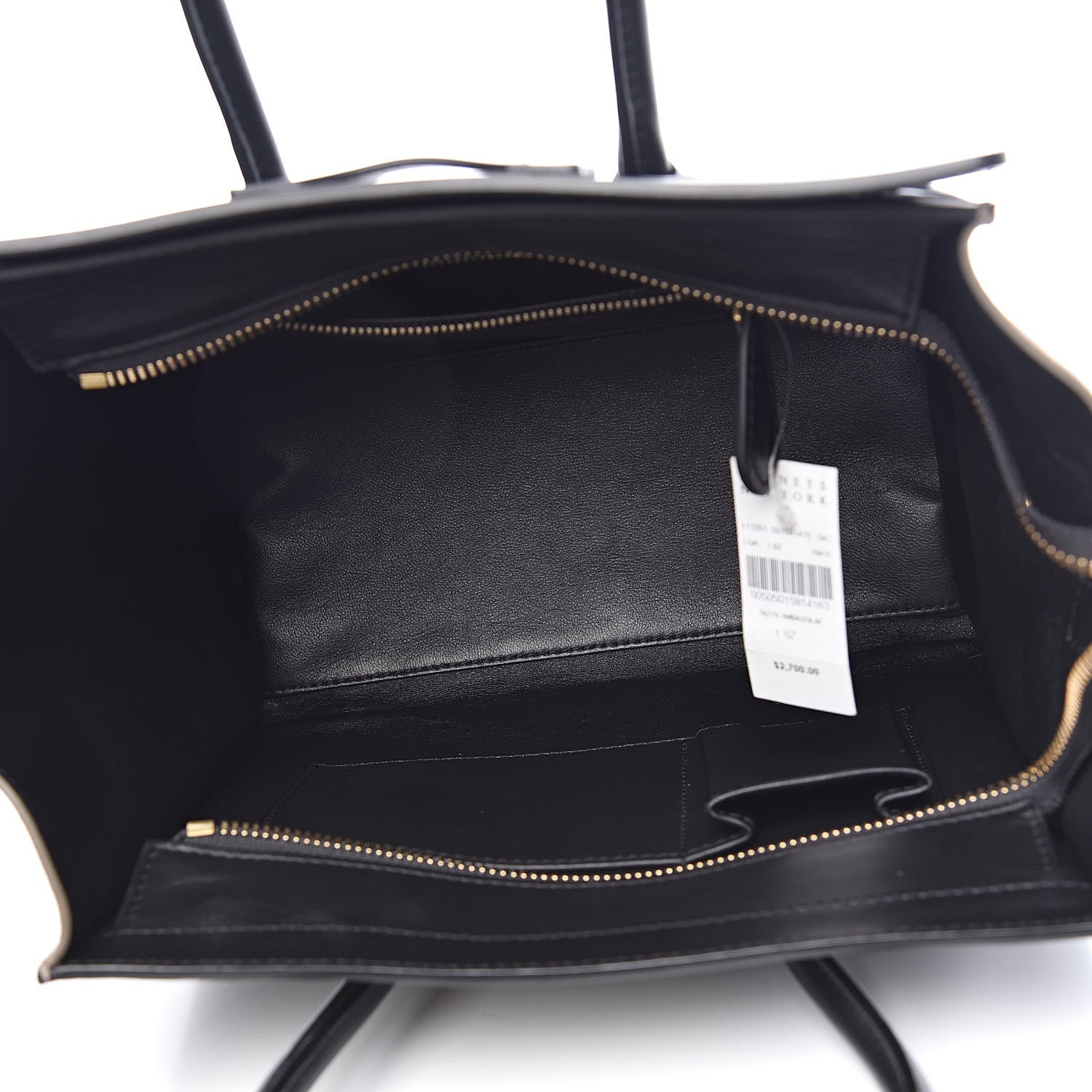 Celine Satin Calfskin Suede Micro Tri-Color Luggage Almond 5 of 13