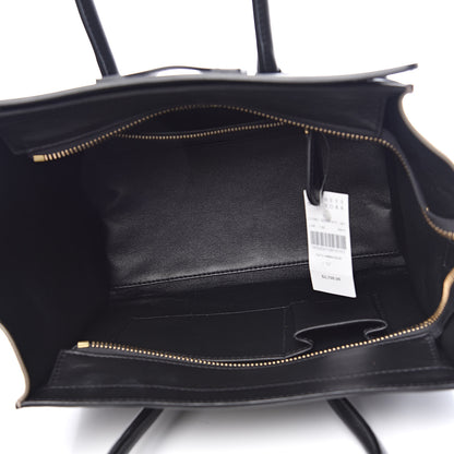 Celine Satin Calfskin Suede Micro Tri-Color Luggage Almond 5 of 13