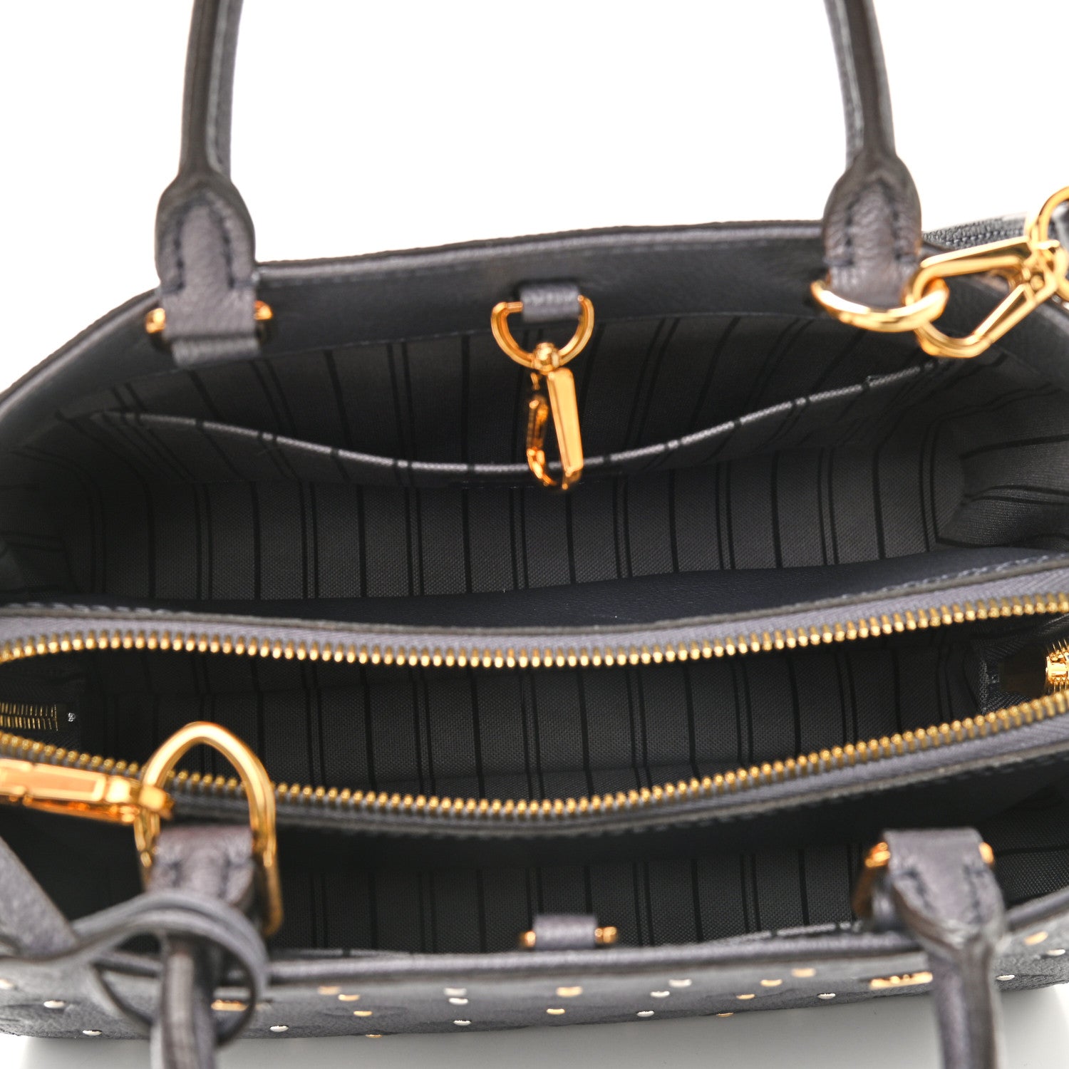 Louis Vuitton Empreinte Studded Montaigne BB Gris Silver 6 of 7