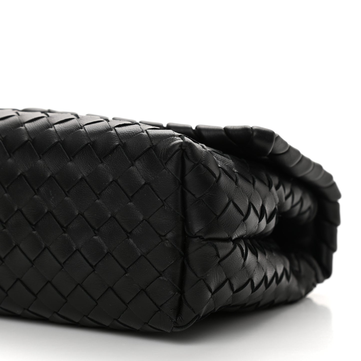 Nappa Intrecciato Baby Olimpia Shoulder Bag Black