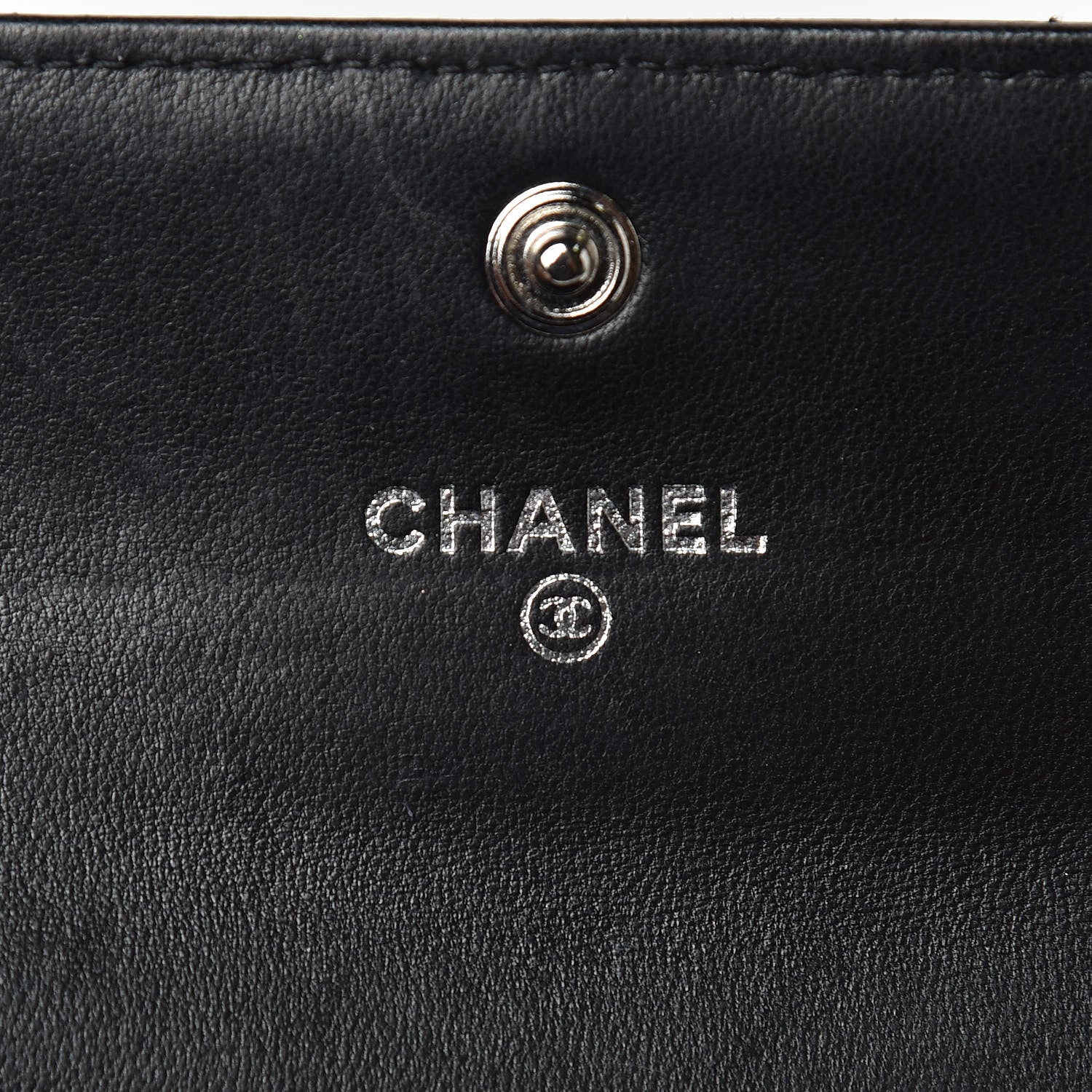 Chanel Lambskin Quilted Flap Card Holder Black 6 of 9