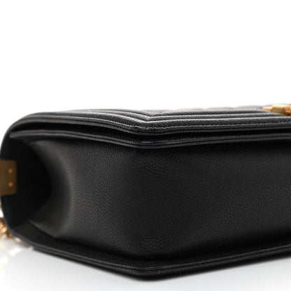 Chanel Caviar Quilted New Medium Boy Flap Black 9 of 11