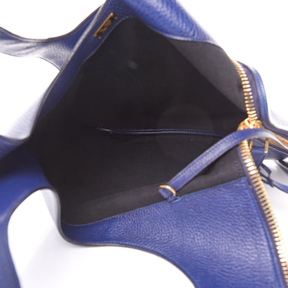 Tom Ford Calfskin Large Alix Padlock Zip Shoulder Bag Cobalt 6 of 11