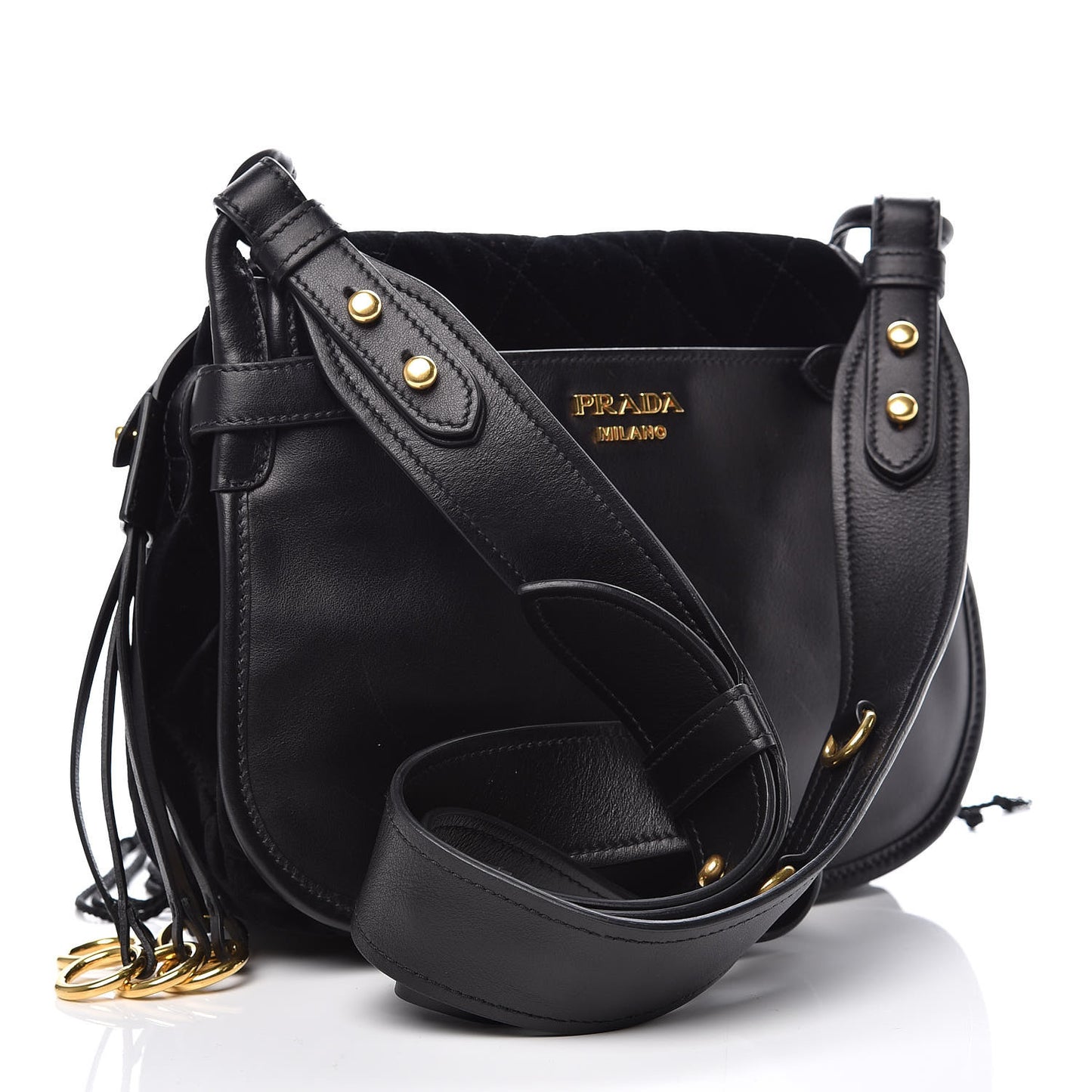 Velluto Quilted CIty Corsaire Hunting Bag Black